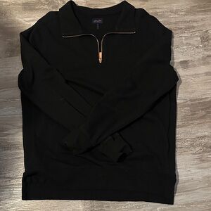 Good Man Brand Black Zip-Up Sweater
